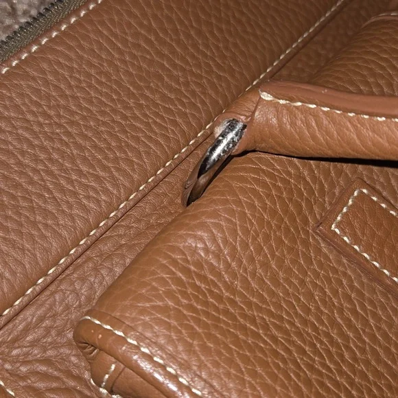 Dooney & Bourke Double Pocket Tote, Brown Leather - Picture 8 of 8